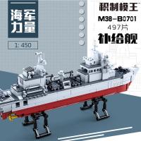 小鲁班0701补给舰904b型军事模型儿童拼组装积木玩具船模航模 还有其他舰船