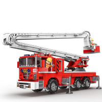 星堡积木消防车03028拼装玩具男童儿童生日成年塑料模型消防局拼装玩具模型男孩 举高消防车03029[751片]