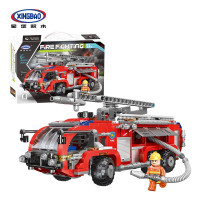 星堡积木消防车03028拼装玩具男童儿童生日成年塑料模型消防局拼装玩具模型男孩 机场消防车03028[767片]