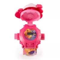 儿童玩具手表女男孩卡通发光投影电子手表 生日 粉色