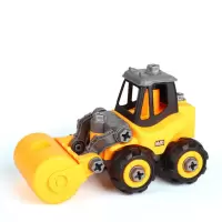儿童拆装玩具工程车 可拆装玩具车儿童拧螺丝工程车玩具大号可拆卸拆装拼装汽车力男孩3-4-6岁 压路机