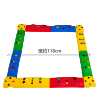 平衡触觉板 感统训练器材幼儿园脚踩触觉平衡板儿童独木桥平衡木室内家用玩具 五星款8直+4小墩