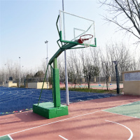 国龙TGLJ-2型移动式单臂篮球架室内室外学校成人比赛平箱篮球架