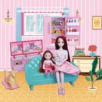 儿童玩具女孩芭比娃娃丹路梦想豪宅超大别墅房子公主洋套装大礼盒