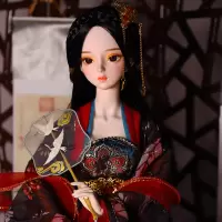 儿童玩具女孩芭比娃娃洋60cm厘米bjd古装风换装仿真超大号公主