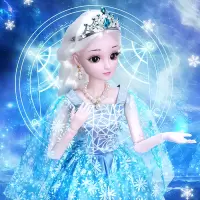 儿童玩具女孩芭比娃娃嘿喽洋婚纱公主仿真精致新年礼盒套装超大号单个
