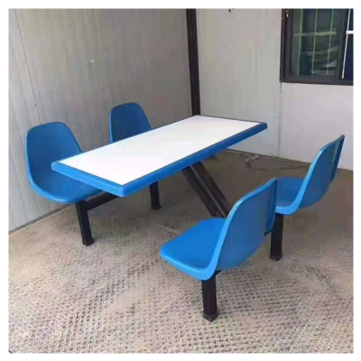 四人位餐桌椅 八位不锈钢 条凳餐桌