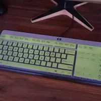 半透绿色|戴尔hp罗技键盘保护贴膜台式机型电脑机械防尘罩套双飞燕F7