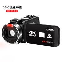 黑色 套餐一|xinbai/d380高清数码摄像机4k专业录像机dv摄影旅游快手婚庆G0