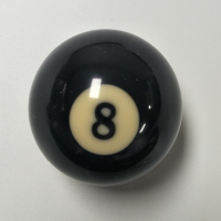 标准5.72CM(8号球)1个|母球台球白球台球子母球黑8球子零卖桌球子散卖单个黑八台球配件I7
