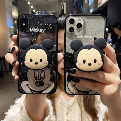 米奇米老鼠苹果x手机壳支架iphone7/8plus/xr挂绳xs/11promax软壳