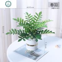 仿真植物盆景北欧ins假绿植盆栽小创意客厅室内橱窗假花装饰摆件 封后 春羽