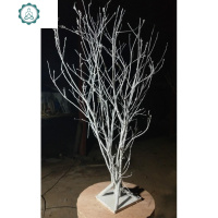 干树枝干枝白色树干许愿树橱窗枯树杆仿真婚庆树树枝装饰摆件 封后 1.8米 干树枝