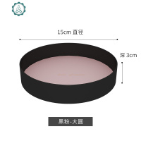 北欧ins风首饰收纳盘桌面化妆品收纳盒托盘时尚饰品金属收纳盒子 封后 六边形-黑蓝饰品盒