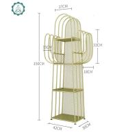 北欧装饰书架置物架落地客厅隔板收纳展示架墙上铁艺ins多层架子 封后 水性金装饰架/装饰隔板