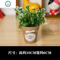 迷你仿真装饰花绢花假花小摆件小盆景创意室内仿真植物小盆栽 封后