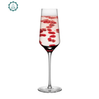 水晶玻璃香槟杯欧式高脚杯 家用创意起泡酒杯气泡甜酒杯子 封后 B款290毫升
