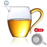 公道杯茶漏一体套装 公杯加茶漏耐热玻璃带茶漏加厚透明玻璃茶海 封后 (新疆、西藏、青海不发)茶具