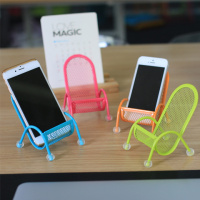 火豹手机支架桌面懒人支架可爱手机椅子苹果OPPO华为6寸手机通用摆件 桔色所有手机通用手机支架手机座
