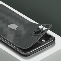 火豹苹果11后膜iPhone11Promax手机背膜全包磨砂软膜11Pro改色碳纤维超 苹果11Promax碳纤维背盖皓