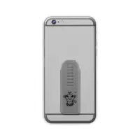 火豹手机平板支架隐形超薄折叠iPhoe ipd通用平板电脑懒人粘贴式 灰色(小号)折叠支架手机座