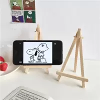 火豹创意木支架木质手机ipd支架画家平板电脑桌面装饰可爱相框手机支架手机座