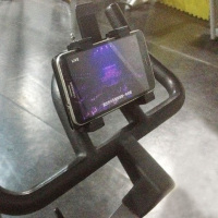 火豹健身房跑步机动感单车苹果三星华为通用手机平板电脑支架 小号:手机专用支架手机座