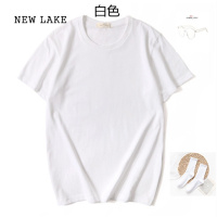 NEW LAKE纯棉短袖女t恤夏季宽松糖果色彩色姐妹装闺蜜同学团体班服上衣