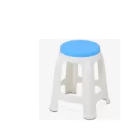 皇豹华恺之星 塑料凳子休闲椅子 小板凳子圆凳 加厚塑料凳子 咖色椅子