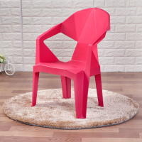 皇豹双扶手塑料椅子儿童塑料靠背椅子餐椅幼儿园玩耍休息早教凳子椅子