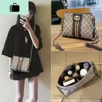小包包2020新款夏天ins网红时尚水桶包百搭链条单肩斜挎女包潮NEW LAKE 灰色女斜挎包