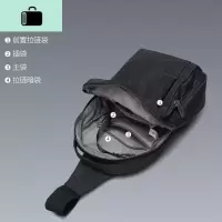 男士胸包2020新款潮运动单肩包休闲帆布斜挎包韩版手提包NEW LAKE男士手提包