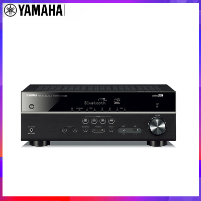 Yamaha雅马哈 RX-V385 家庭影院5.1数字功放机功率放大器蓝牙 黑色
