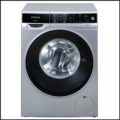 SIEMENS/西门子WM14U5680W 9公斤 变频滚筒洗衣机(银色) 全屏触控 流线型机身设计