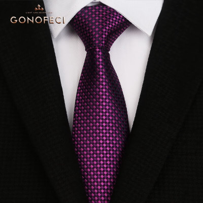 2022高档男士西装领带正装8cm商务职业衬衫高贵紫色 结婚礼宴会议