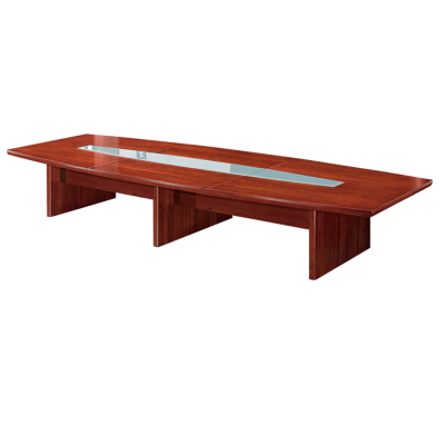 工匠时光办公桌会议桌油漆贴实木皮会议桌新中式会议桌