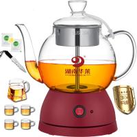 办公室黑茶煮茶器玻璃全自动普洱蒸汽电煮茶器安化黑茶专用壶 [煮茶器]茶刀+分茶壶套杯