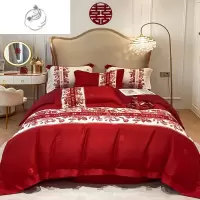 舒适主义礼盒包装红色结婚四件套婚床上用品新婚陪嫁喜被婚庆被套床单