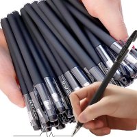 黑色笔芯0 5 0 38中性笔黑色针管头笔碳素笔水性笔初中生文具用品