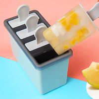 冰淇淋雪糕模具网红自制作冰棒模具DIY冰糕家用儿童冰格 雪糕复古白4支装