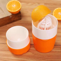 多功能手动榨汁器便携柠檬压汁器塑料家用榨汁杯榨汁机迷你学生K6|新鲜橙汁版