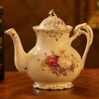 咖啡杯套装英式下午茶杯子客厅杯欧式茶具陶瓷水杯家用水茶杯茶壶|《锦绣花海》咖啡壶