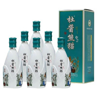 杜酱53度蓝色熊猫香柔酱香型白酒(带杯)500ml*6瓶