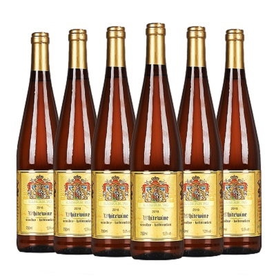 德国进口红酒凯撒堡10.5度半干白葡萄酒750ml*6瓶
