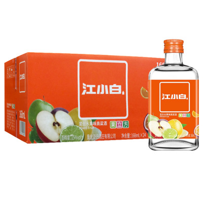 江小白15度混合水果味高粱酒(新老包装随机发货)168ml*24瓶