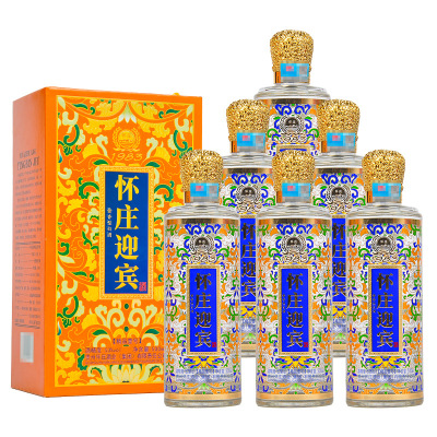 怀庄1983迎宾精品壹号53度酱香型白酒(礼盒装)500ml*6瓶