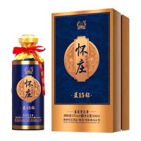 怀庄迎宾酒53度蓝钻15酱香型白酒(礼盒装)500ml单瓶