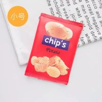 韩版学生笔袋男女生创意搞怪零食文具袋多功能大容量文具盒铅笔袋 小号红薯片