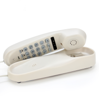 小分机 来电显示 电话机座机 面包机 壁挂小挂机 固定电话 0109-白色-不带显示