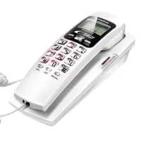 小分机 来电显示 电话机座机 面包机 壁挂小挂机 固定电话 137-白色-来电显示